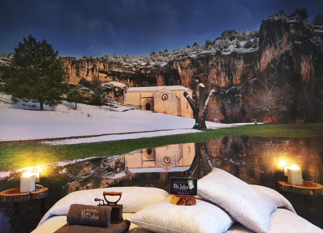 Casa Rural La Puerta Del Rio Lobos San Leonardo de Yagüe Exteriör bild